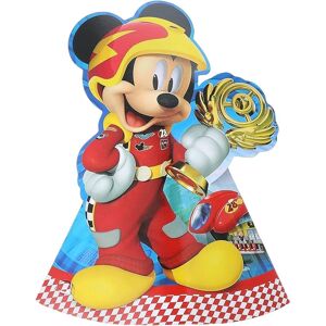 Disney Roadster Die Cut Mickey Mouse Party Hats (Pack of 6) Multicolor Disney Roadster Die Cut Mickey Mouse Party Hats (Pack of 6) Multicolor