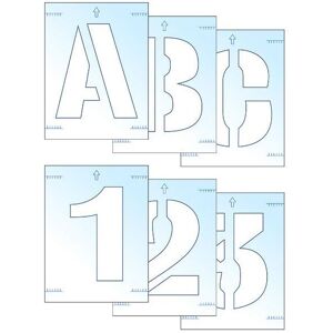 Scan Letter & Number Stencil Kit Multicolor Scan Letter & Number Stencil Kit Multicolor
