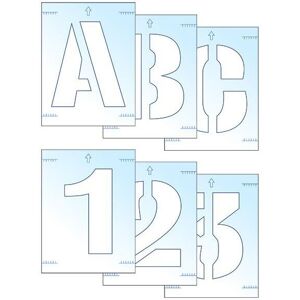 Scan Letter & Number Stencil Kit Multicolor Scan Letter & Number Stencil Kit Multicolor