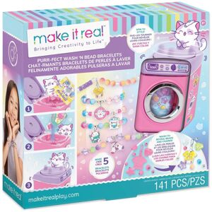 Make It Real Purrfect Wash N' Bead Bracelets - Craft Kit for Kids Make It Real Purrfect Wash N' Bead Bracelets - Craft Kit for Kids