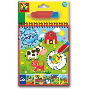 SES Creative Colouring With Water Book With Water Brush - Farm Size: 1 Pack Multicolor 1 Pack SES Creative Colouring With Water Book With Water Brush - Farm Size: 1 Pack Multicolor 1 Pack