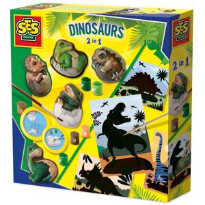 SES Creative Dinosaurs 2 in 1 - Casting & painting & scratch Size: 1 Pack Multicolor 1 Pack SES Creative Dinosaurs 2 in 1 - Casting & painting & scratch Size: 1 Pack Multicolor 1 Pack