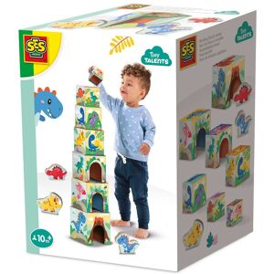 SES Creative Stacking blocks tower with dino figures Size: 1 Pack Multicolor 1 Pack SES Creative Stacking blocks tower with dino figures Size: 1 Pack Multicolor 1 Pack