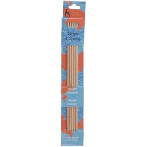Groves & Thames MAPLE DE KP 20CMX3.75 - Knitting Pins: Double-Ended: Set of Five: Maple: 20cm x 3.75mm - Pony Multicolor Groves & Thames MAPLE DE KP 20CMX3.75 - Knitting Pins: Double-Ended: Set of Five: Maple: 20cm x 3.75mm - Pony Multicolor