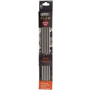 Groves & Thames S/S KP DE 20CMX4.50 - Knitting Pins: Double-Ended: Set of Five: Stainless Steel: Elan: 20cm x 4.50mm - Pony Multicolor Groves & Thames S/S KP DE 20CMX4.50 - Knitting Pins: Double-Ended: Set of Five: Stainless Steel: Elan: 20cm x 4.50mm - Pony Multicolor