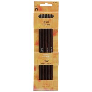 Groves & Thames RWOOD KP DE 20CMX7.50 - Knitting Pins: Double-Ended: Set of 5: Rosewood: 20cm x 7.50mm - Pony Multicolor Groves & Thames RWOOD KP DE 20CMX7.50 - Knitting Pins: Double-Ended: Set of 5: Rosewood: 20cm x 7.50mm - Pony Multicolor