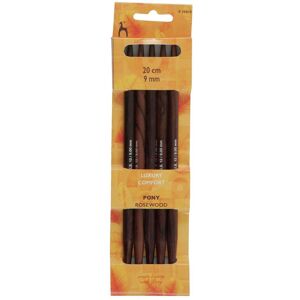 Groves & Thames RWOOD KP DE 20CMX9.00 - Knitting Pins: Double-Ended: Set of 5: Rosewood: 20cm x 9.00mm - Pony Multicolor Groves & Thames RWOOD KP DE 20CMX9.00 - Knitting Pins: Double-Ended: Set of 5: Rosewood: 20cm x 9.00mm - Pony Multicolor