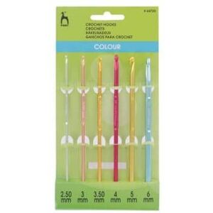 Groves & Thames CL CHK ALU SET - Crochet Hook Set: Coloured Anodised Aluminium: 15cm: 2.50 - 6.00mm - Pony in Green Green Groves & Thames CL CHK ALU SET - Crochet Hook Set: Coloured Anodised Aluminium: 15cm: 2.50 - 6.00mm - Pony in Green Green