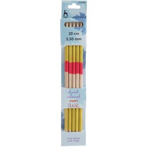 Groves & Thames FLR KP DE 20CMX5.50MM - Knitting Pins: Double-Ended: Set of Five: Flair: Hand Coloured: 20cm x 5.50mm - Pony Multicolor Groves & Thames FLR KP DE 20CMX5.50MM - Knitting Pins: Double-Ended: Set of Five: Flair: Hand Coloured: 20cm x 5.50mm - Pony Multicolor