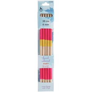 Groves & Thames FLR KP DE 20CMX6.00MM - Knitting Pins: Double-Ended: Set of Five: Flair: Hand Coloured: 20cm x 6.00mm - Pony Multicolor Groves & Thames FLR KP DE 20CMX6.00MM - Knitting Pins: Double-Ended: Set of Five: Flair: Hand Coloured: 20cm x 6.00mm - Pony Multicolor