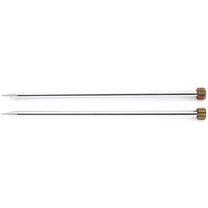 Groves & Thames Nova Metal: Knitting Pins: Single-Ended: 40cm x 3.75mm in Silver Silver Groves & Thames Nova Metal: Knitting Pins: Single-Ended: 40cm x 3.75mm in Silver Silver