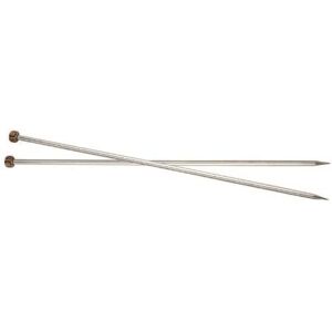 Groves & Thames NOVA SP 35X2 - Nova Metal: Knitting Pins: Single-Ended: 35cm x 2.00mm - KnitPro in Silver Silver Groves & Thames NOVA SP 35X2 - Nova Metal: Knitting Pins: Single-Ended: 35cm x 2.00mm - KnitPro in Silver Silver