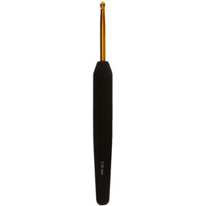 Groves & Thames ALUMIN G CHK SE 3.5 - Crochet Hook: Gold Aluminium: 15cm x 3.50mm - KnitPro in Black Black Groves & Thames ALUMIN G CHK SE 3.5 - Crochet Hook: Gold Aluminium: 15cm x 3.50mm - KnitPro in Black Black
