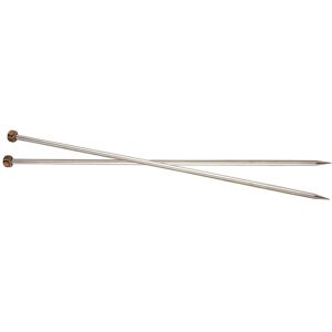Groves & Thames Nova Metal: Knitting Pins: Single-Ended: 25cm x 2.75mm in Silver Silver Groves & Thames Nova Metal: Knitting Pins: Single-Ended: 25cm x 2.75mm in Silver Silver