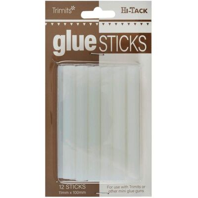 Hi-Tack Glue Sticks: : Opaque: 11mm x 100mm: 12 Pieces (5) in Clear Clear Hi-Tack Glue Sticks: : Opaque: 11mm x 100mm: 12 Pieces (5) in Clear Clear