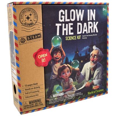KandyToys World of Science STEM Glow In The Dark Kids Experiment Science Kit in White White KandyToys World of Science STEM Glow In The Dark Kids Experiment Science Kit in White White