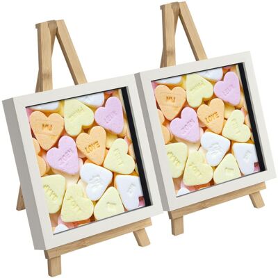 Argon Tableware 6 Piece Wooden Table Easel & Photo Frame Set - Pack of 3 Multicolor Argon Tableware 6 Piece Wooden Table Easel & Photo Frame Set - Pack of 3 Multicolor