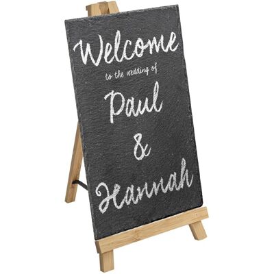 Argon Tableware Wooden Table Easel & Slate Board Set Multicolor Argon Tableware Wooden Table Easel & Slate Board Set Multicolor