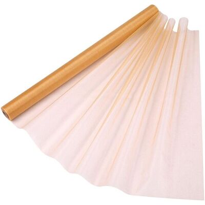 Neel Blue Organza Roll Sheer Fabric for Party Favours Supplies- 70cm x 15m in Gold Gold Neel Blue Organza Roll Sheer Fabric for Party Favours Supplies- 70cm x 15m in Gold Gold