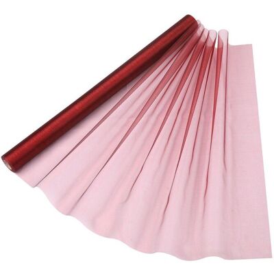 Neel Blue Organza Roll Sheer Fabric for Party Favours Supplies- 70cm x 15m in Burgundy Burgundy Neel Blue Organza Roll Sheer Fabric for Party Favours Supplies- 70cm x 15m in Burgundy Burgundy