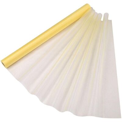 Neel Blue Organza Roll Sheer Fabric for Party Favours Supplies- 70cm x 15m in Yellow Yellow Neel Blue Organza Roll Sheer Fabric for Party Favours Supplies- 70cm x 15m in Yellow Yellow