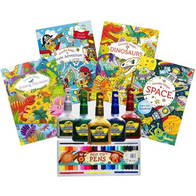 simpa Men's 4PC Colouring Books & Felt Tip Pen Set Size: 4 Pack Multicolor 4 Pack simpa Men's 4PC Colouring Books & Felt Tip Pen Set Size: 4 Pack Multicolor 4 Pack