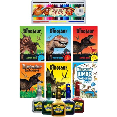 simpa 6PC Dinosaur Activity & Colouring Book Set Size: 6 Pack Multicolor 6 Pack simpa 6PC Dinosaur Activity & Colouring Book Set Size: 6 Pack Multicolor 6 Pack