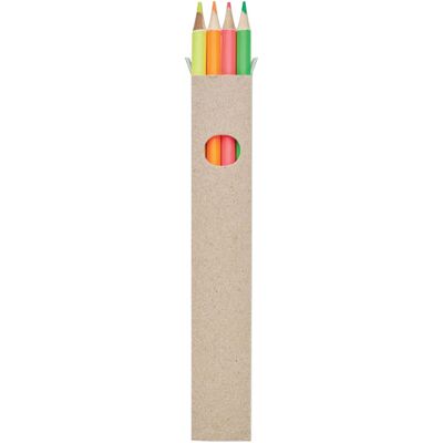 MidOcean Bowy Coloured Pencil (Pack of 4) Multicolor MidOcean Bowy Coloured Pencil (Pack of 4) Multicolor