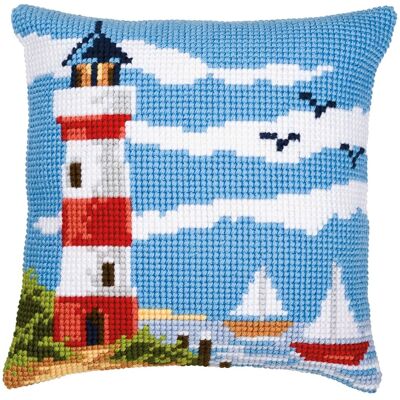 Vervaco Cross Stitch Pillow Kit - Multicolor - 40x40cm - Pillow Vervaco Cross Stitch Pillow Kit - Multicolor - 40x40cm - Pillow