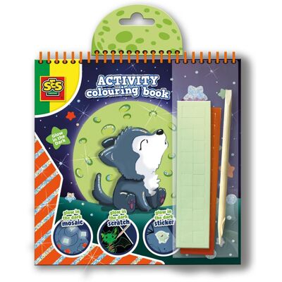SES Creative Activity colouring book glow in the dark 3 in 1 Size: 1 Pack Multicolor 1 Pack SES Creative Activity colouring book glow in the dark 3 in 1 Size: 1 Pack Multicolor 1 Pack