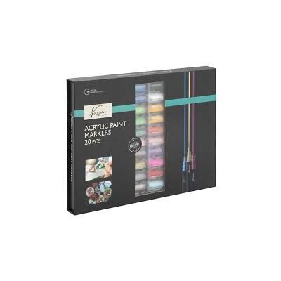 Grafix Nassau Acrylic Markers Set - 20 pcs Grafix Nassau Acrylic Markers Set - 20 pcs