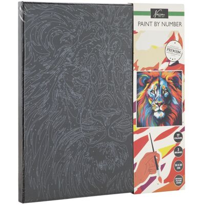 Totum Paint By Number Black Canvas 30x30cm Lion Includes Paints & Brushes Size: 1 Pack Black 1 Pack Totum Paint By Number Black Canvas 30x30cm Lion Includes Paints & Brushes Size: 1 Pack Black 1 Pack