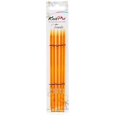 KnitPro Trendz Knitting Needles - 15cm US6 Orange KnitPro Trendz Knitting Needles - 15cm US6 Orange