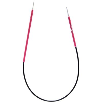 Knit Pro - Zing 25cm Circular Fixed Knitting Needle - Silver Knit Pro - Zing 25cm Circular Fixed Knitting Needle - Silver