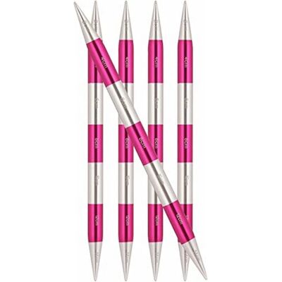 KnitPro SmartStix Double-pointed Needles - Pink - Aluminium KnitPro SmartStix Double-pointed Needles - Pink - Aluminium