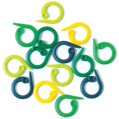 KnitPro SPLIT R/MARKERS PK30 - Split Ring Markers: Plastic: 30 Pieces in Blue Blue KnitPro SPLIT R/MARKERS PK30 - Split Ring Markers: Plastic: 30 Pieces in Blue Blue