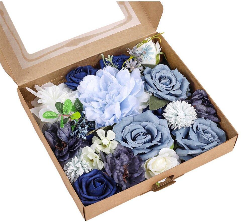 Living and Home Fake Flower Gift Box for Valentine's Day Wedding