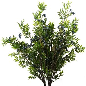 Pegdev Pack of 6 70cm Artificial Nandina Blue Berry Spray for Displays Blue Pegdev Pack of 6 70cm Artificial Nandina Blue Berry Spray for Displays Blue