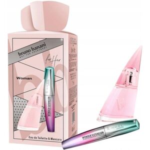 Bruno Banani Women's Woman Eau de Toilette Spray 30ml + Rimmel Wonder Mascara Black in White White 30ml Bruno Banani Women's Woman Eau de Toilette Spray 30ml + Rimmel Wonder Mascara Black in White White 30ml