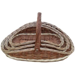 Red Hamper Wicker Set of 2 Hampton Garden Trug in Brown Brown Red Hamper Wicker Set of 2 Hampton Garden Trug in Brown Brown