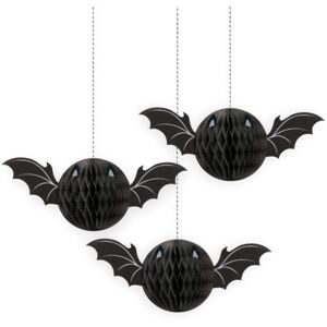 Garden Greatness Pack of 3 Hanging Bat Honeycomb Halloween Décor in Black Size: 1 Pack Black 1 Pack Garden Greatness Pack of 3 Hanging Bat Honeycomb Halloween Décor in Black Size: 1 Pack Black 1 Pack