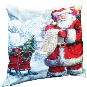 Netagon Santa Design Christmas Themed Cushion 40X40CM in Grey Size: 40X40 cm Grey 40X40 cm Netagon Santa Design Christmas Themed Cushion 40X40CM in Grey Size: 40X40 cm Grey 40X40 cm