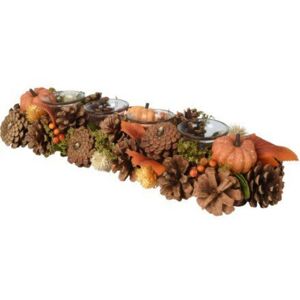 Garden Greatness Autumn Pumpkin Candle Holder Centerpiece 45cm in Brown Size: 1 Pack Brown 1 Pack Garden Greatness Autumn Pumpkin Candle Holder Centerpiece 45cm in Brown Size: 1 Pack Brown 1 Pack