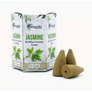 KDMD Pack of 10 Masala Backflow Incense - Jasmine in White White KDMD Pack of 10 Masala Backflow Incense - Jasmine in White White