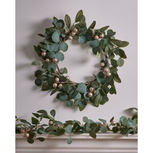 Dibor Giant Eucalyptus Xmas Summer Door Wreath Spring Wreath 55cm with Garland 2m in Green Green Dibor Giant Eucalyptus Xmas Summer Door Wreath Spring Wreath 55cm with Garland 2m in Green Green