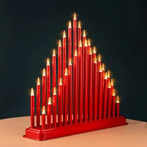 Marco Paul Christmas Candle Bridge Red - 33 LED Arch Pre-Lit Red Marco Paul Christmas Candle Bridge Red - 33 LED Arch Pre-Lit Red