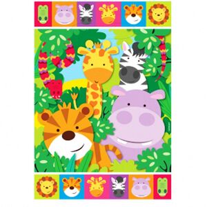 Amscan Jungle Friends Loot Bags (Pack Of 8) Multicolor Amscan Jungle Friends Loot Bags (Pack Of 8) Multicolor