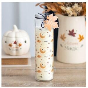 KDMD Autumn Magic Pumpkin Spice Tube Candle in White White KDMD Autumn Magic Pumpkin Spice Tube Candle in White White
