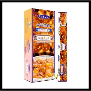 KDMD Amber Hexa Natural Incense 120 Sticks Amber KDMD Amber Hexa Natural Incense 120 Sticks Amber