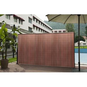 Living and Home 1.5*3M Brown PVC Privacy Decorative Fences Brown Living and Home 1.5*3M Brown PVC Privacy Decorative Fences Brown